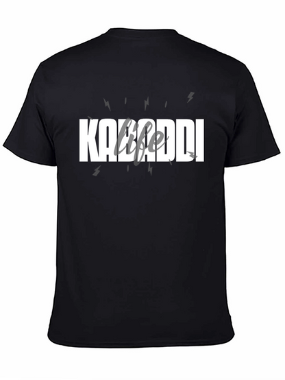 Kabaddi Life T-Shirt - Black Cotton Tee