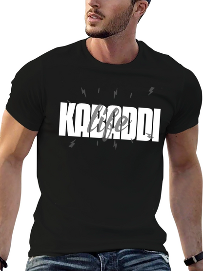 Kabaddi Life T-Shirt - Black Cotton Tee