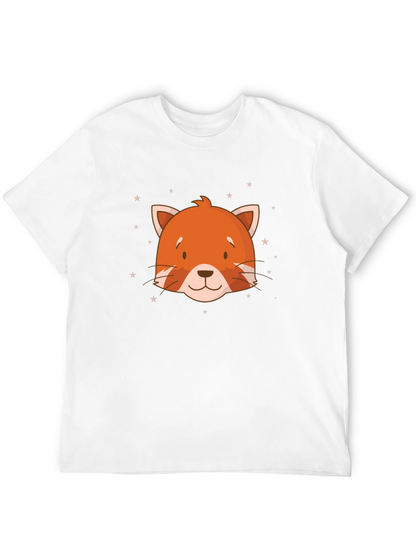 Cute Red Panda Head Graphic T-Shirt