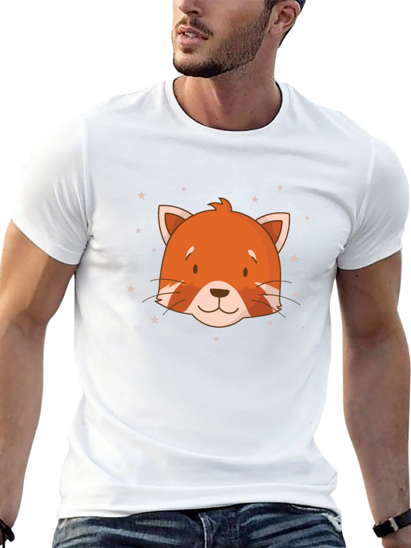 Cute Red Panda Head Graphic T-Shirt