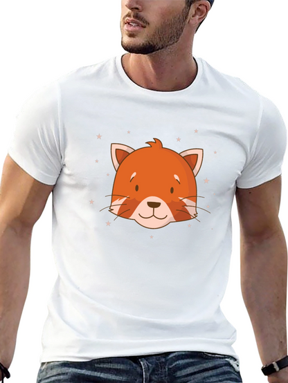 Cute Red Panda Head Graphic T-Shirt