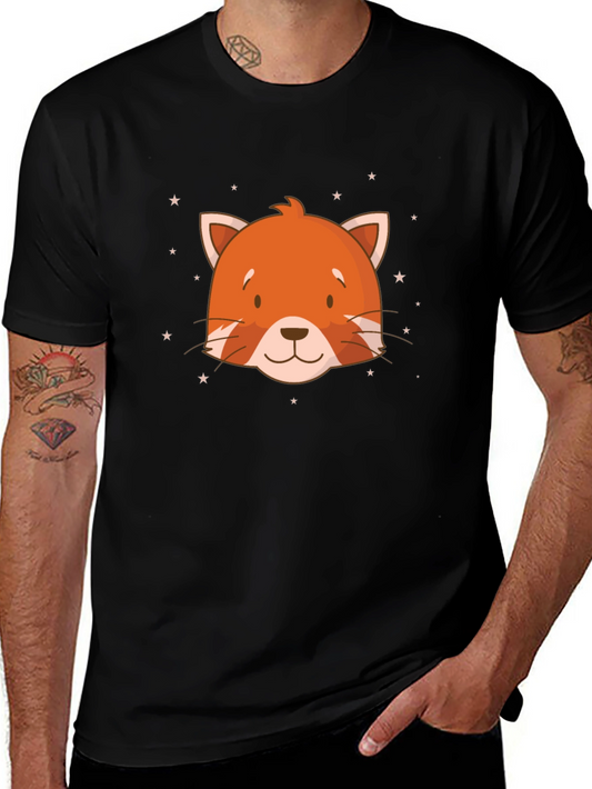 Cute Red Panda Head Graphic T-Shirt