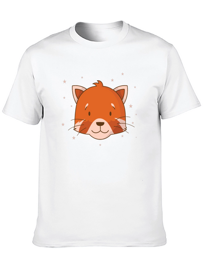 Cute Red Panda Head Graphic T-Shirt