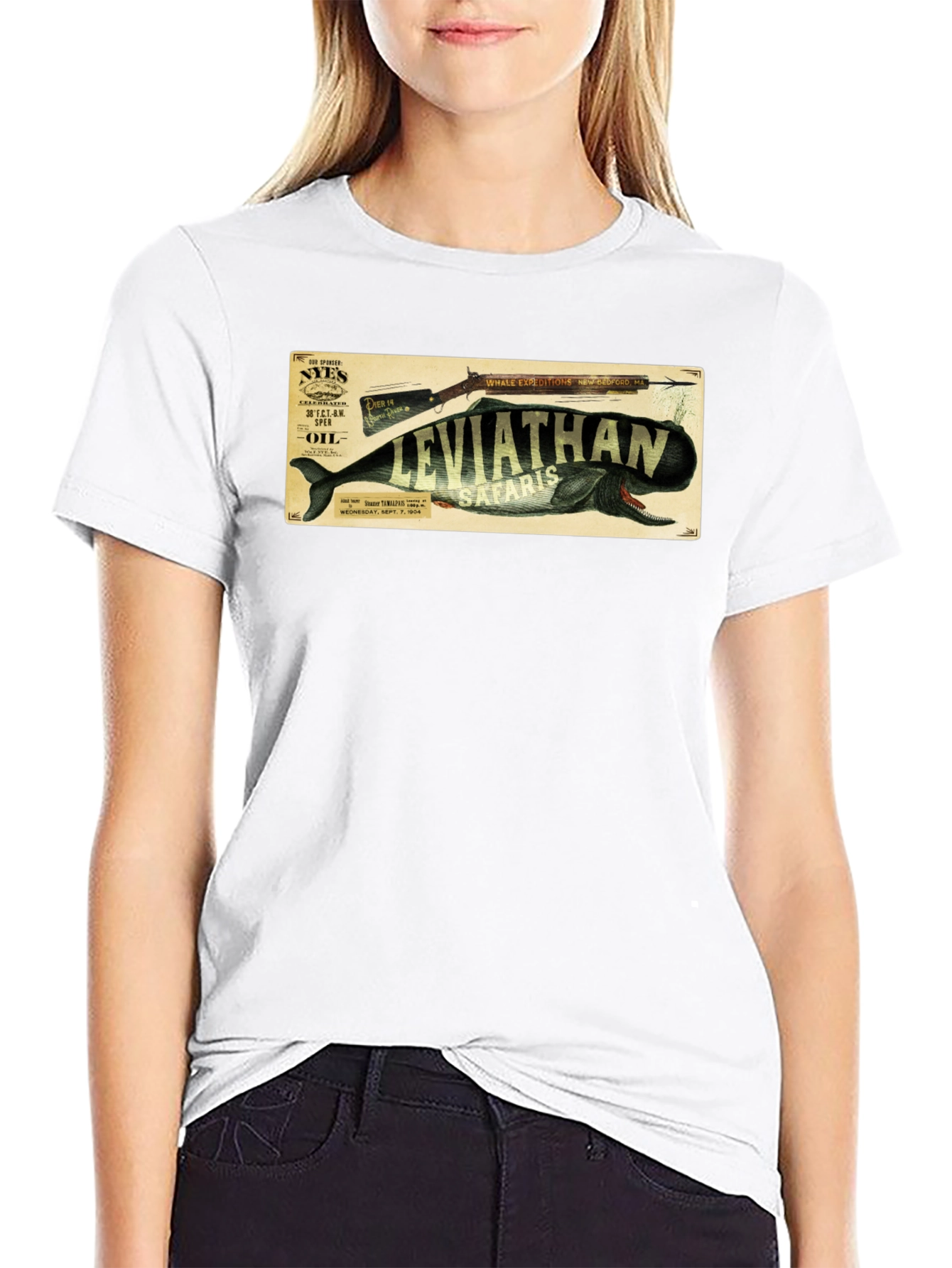 Leviathan Safaris Whale Graphic Black T-Shirt