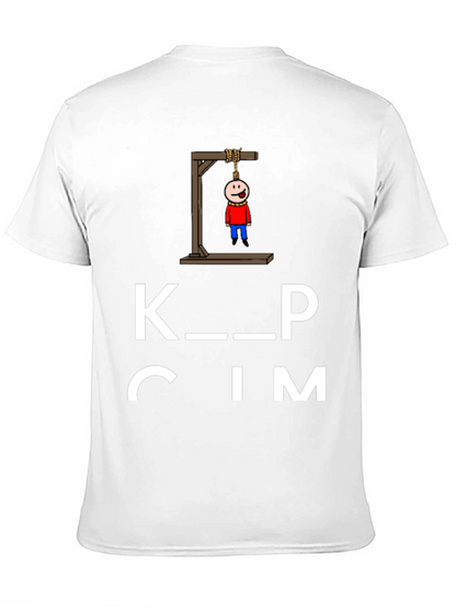 Keep Calm Funny Humor Graphic Black T-Shirt