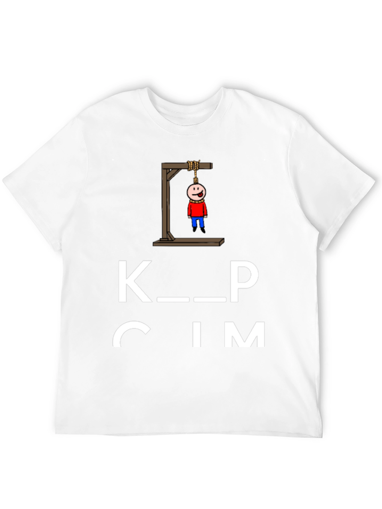 Keep Calm Funny Humor Graphic Black T-Shirt