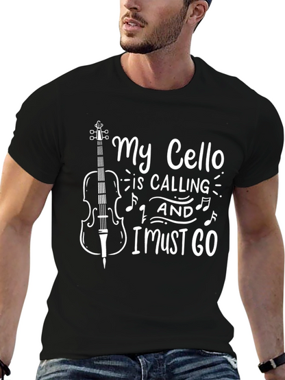 My Cello Is Calling T-Shirt for Music Lovers