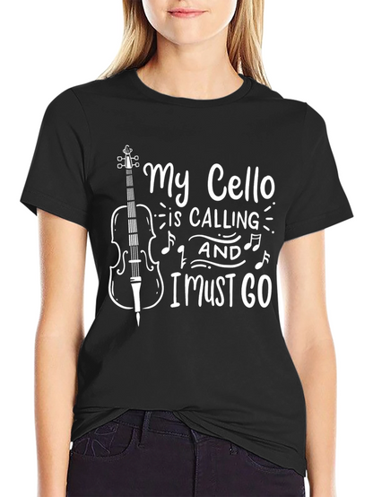 My Cello Is Calling T-Shirt for Music Lovers