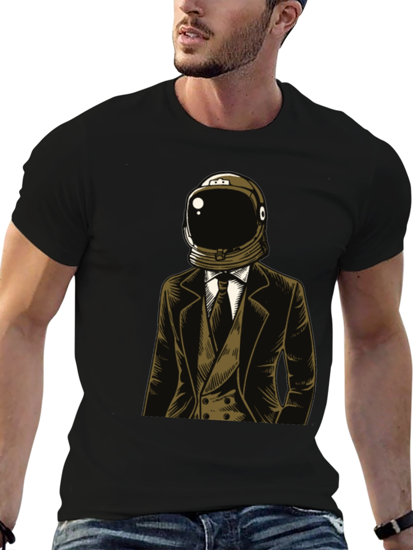 Astronaut Suit Graphic T-Shirt - Unique Design
