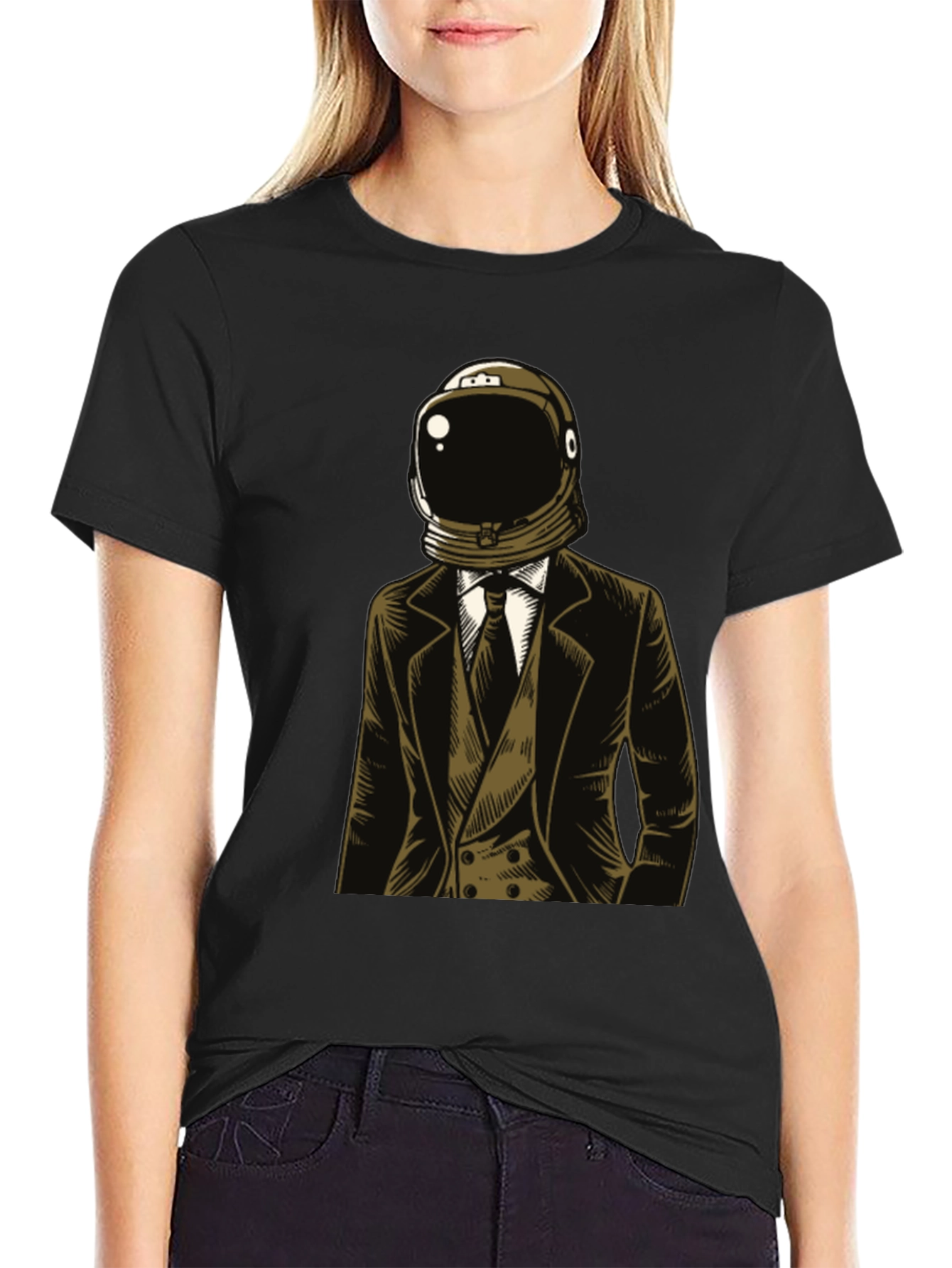 Astronaut Suit Graphic T-Shirt - Unique Design