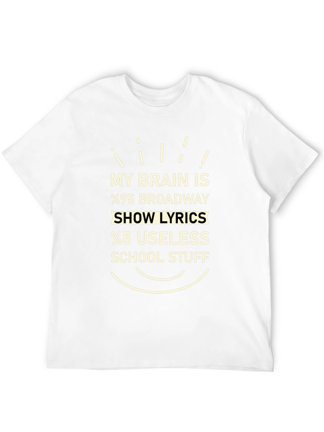 Broadway Show Lyrics Graphic T-Shirt