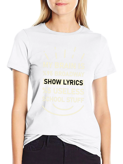 Broadway Show Lyrics Graphic T-Shirt