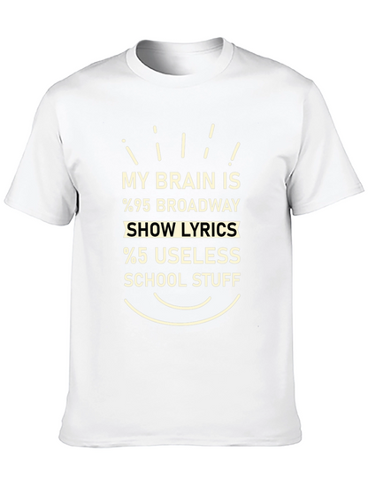 Broadway Show Lyrics Graphic T-Shirt
