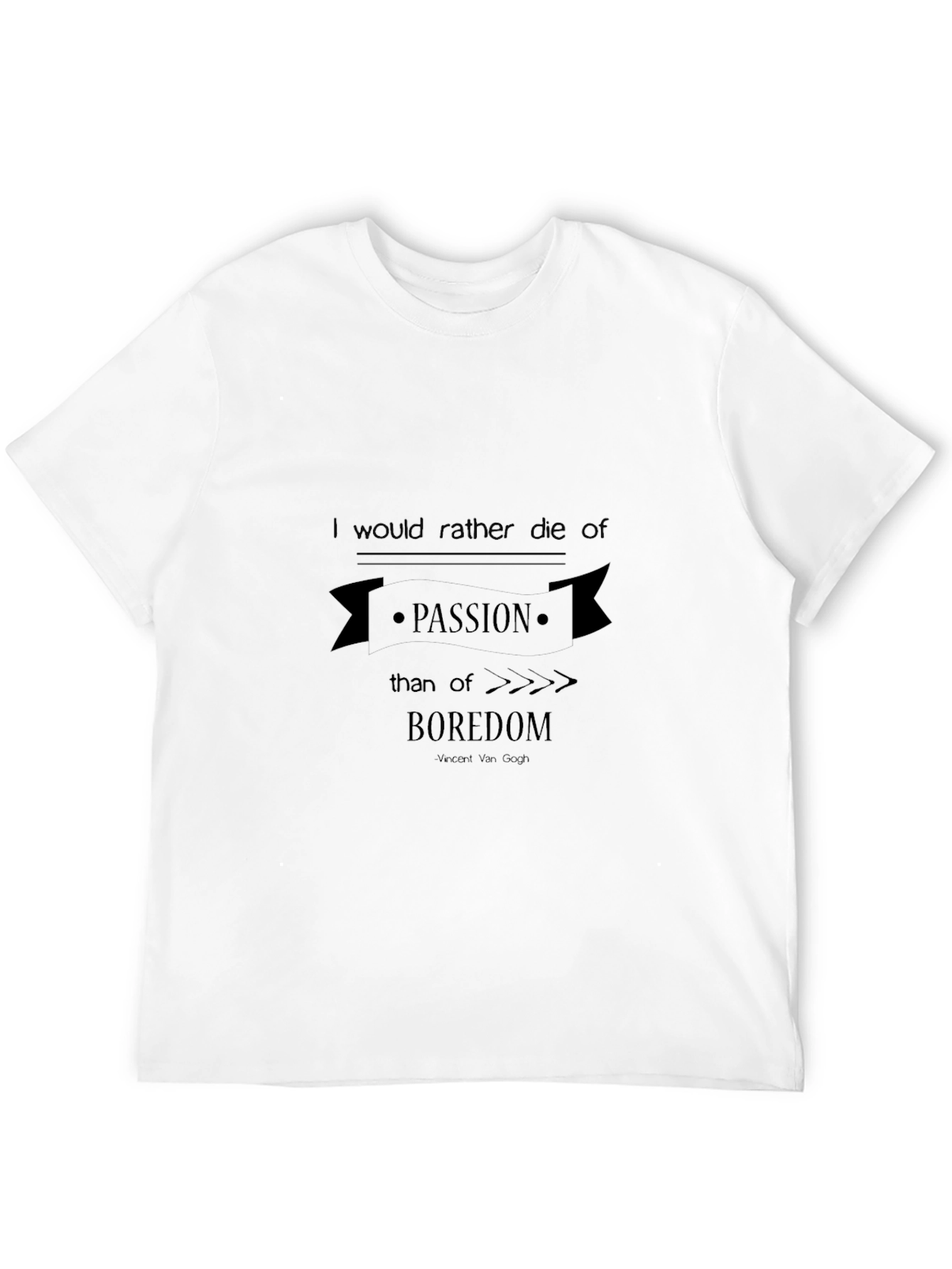 Die of Passion T-Shirt - Black Crew Neck