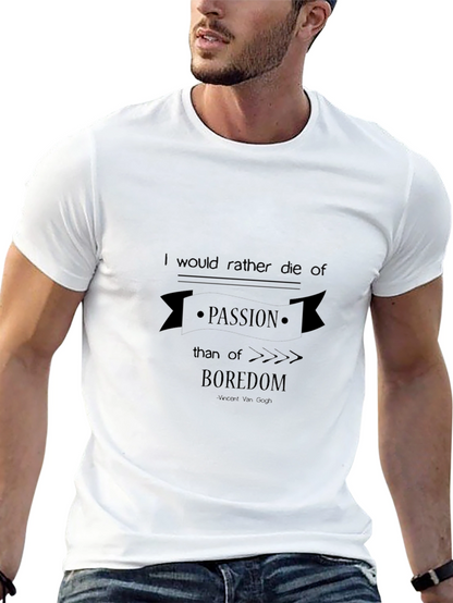 Die of Passion T-Shirt - Black Crew Neck