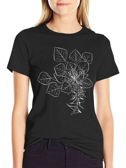 Botanical Line Art T-Shirt