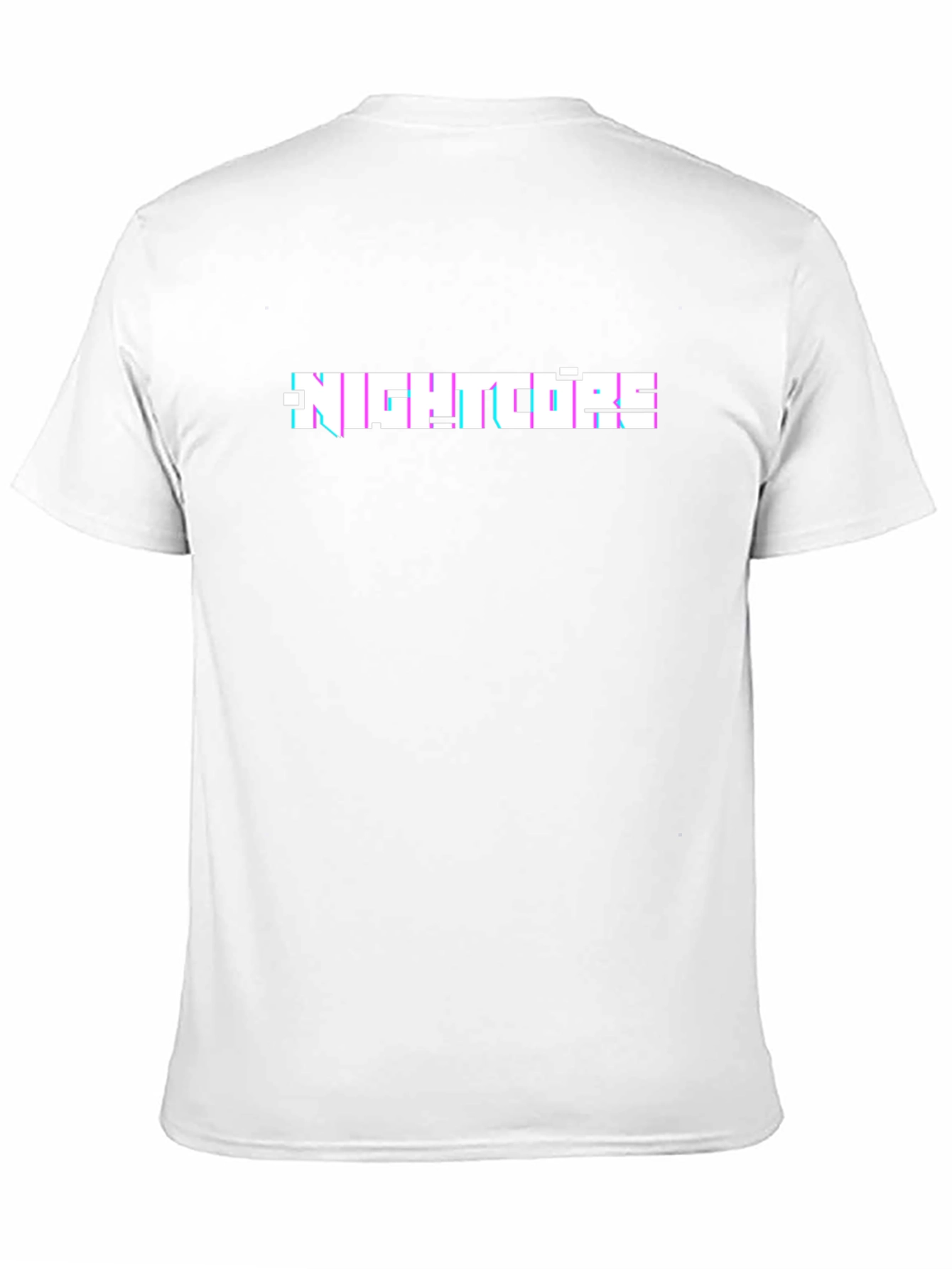 Nightcore Glitch Text Black T-Shirt