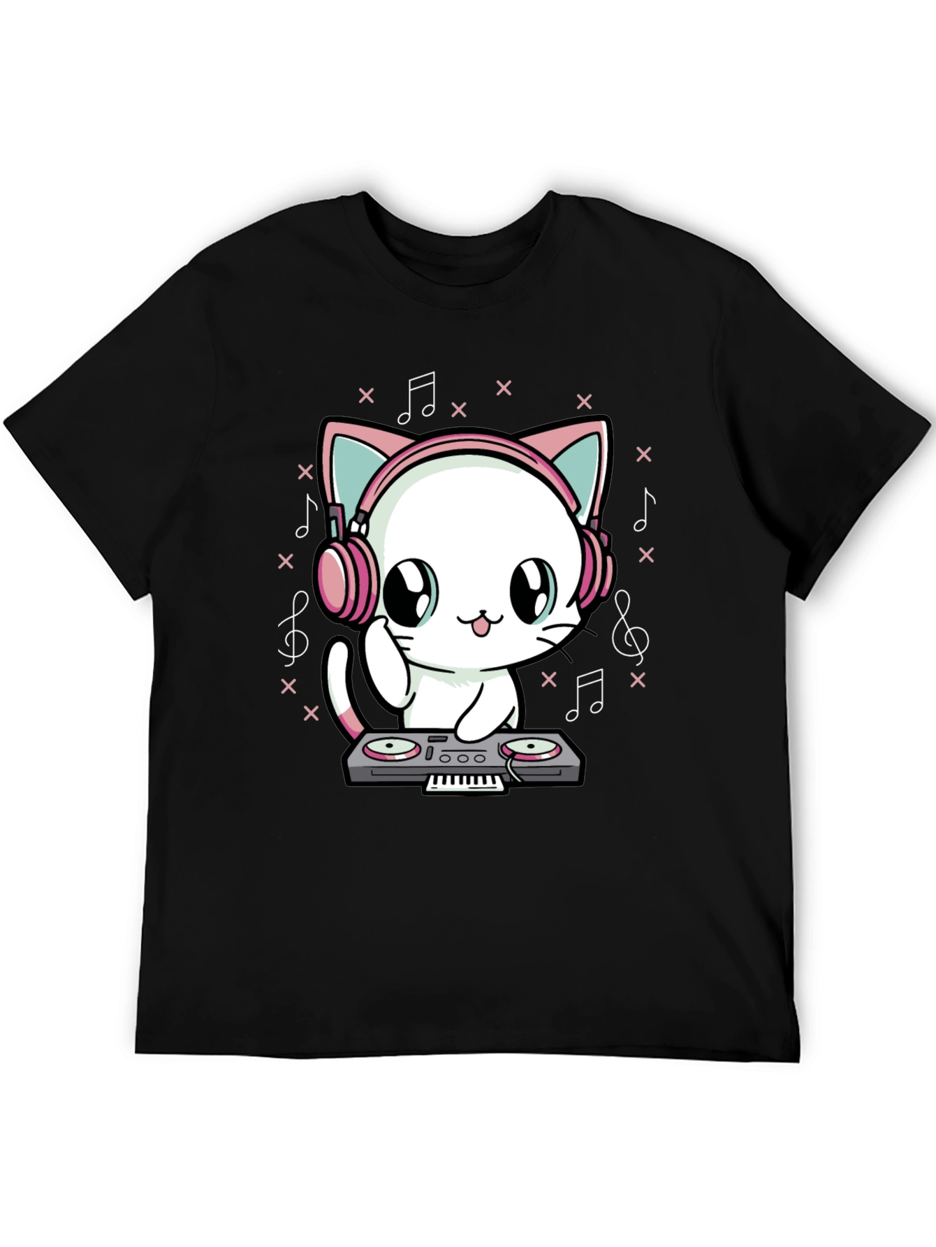 DJ Cat T-Shirt - Cute Music Lover Tee