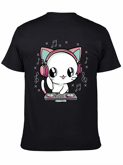 DJ Cat T-Shirt - Cute Music Lover Tee