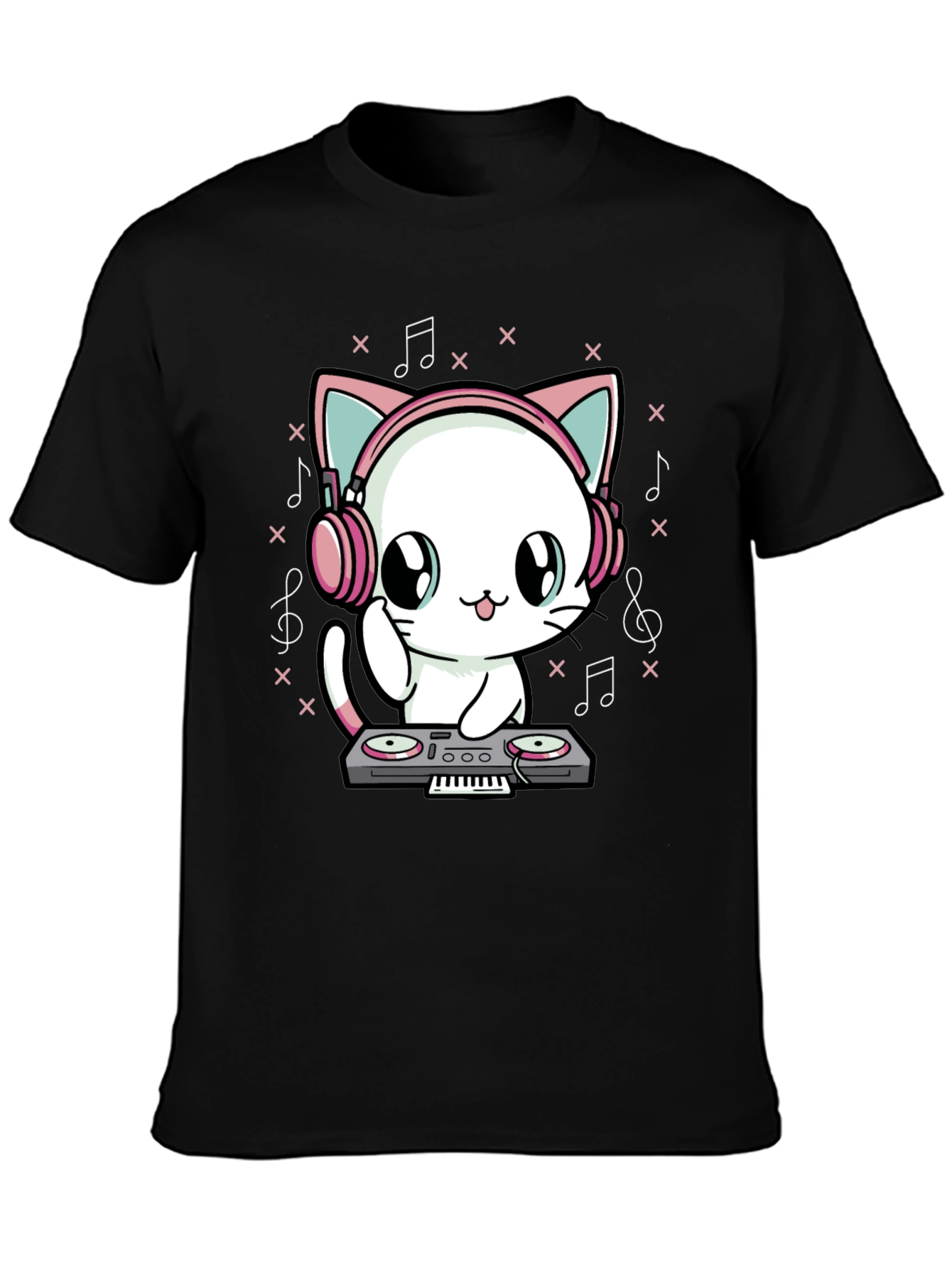 DJ Cat T-Shirt - Cute Music Lover Tee