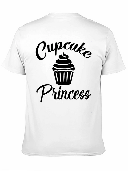 Cupcake Princess Black Graphic T-Shirt