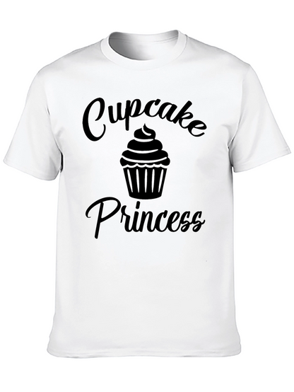Cupcake Princess Black Graphic T-Shirt