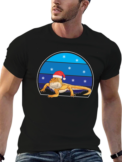 Festive Bearded Dragon Christmas T-Shirt