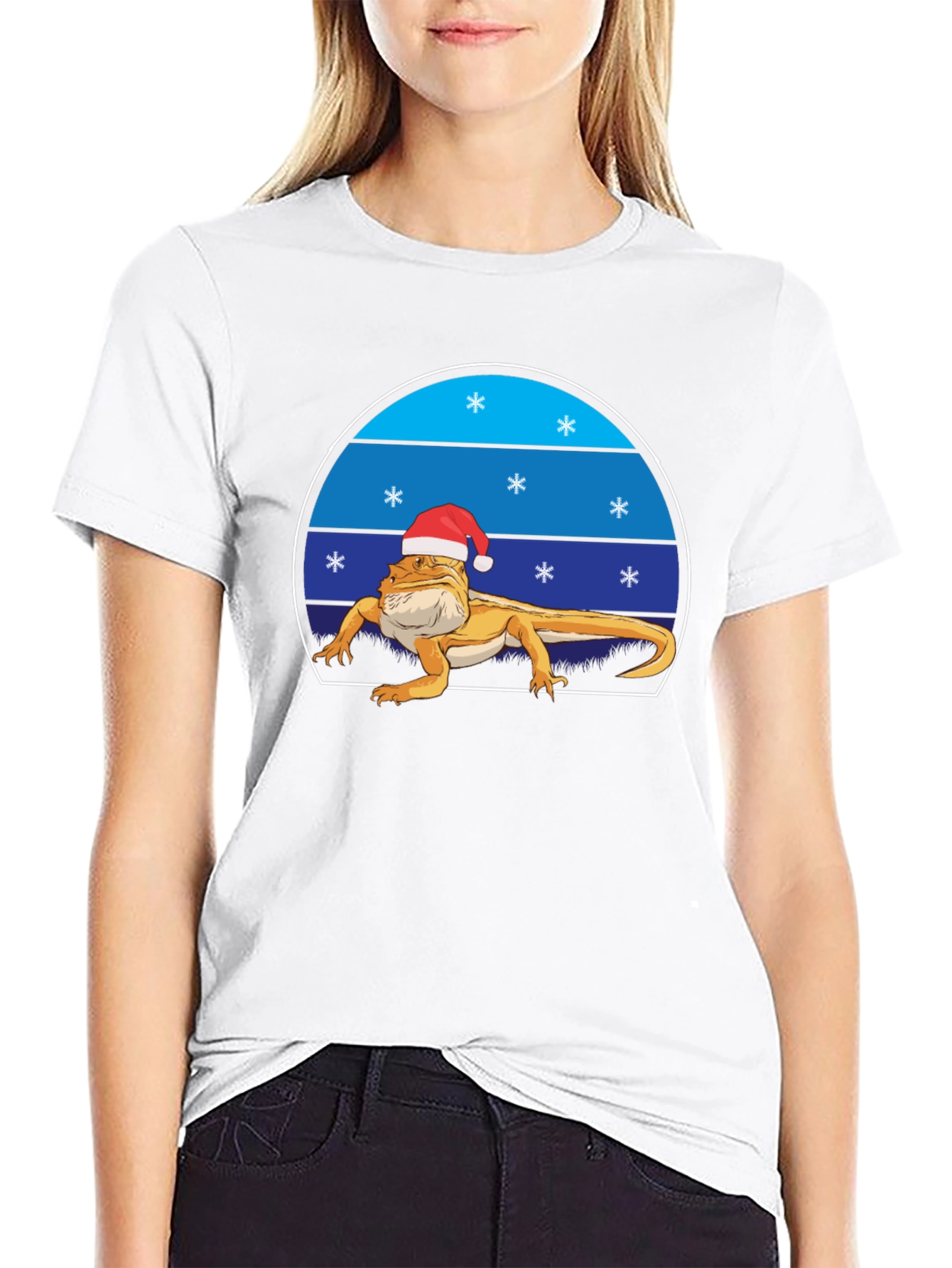 Festive Bearded Dragon Christmas T-Shirt