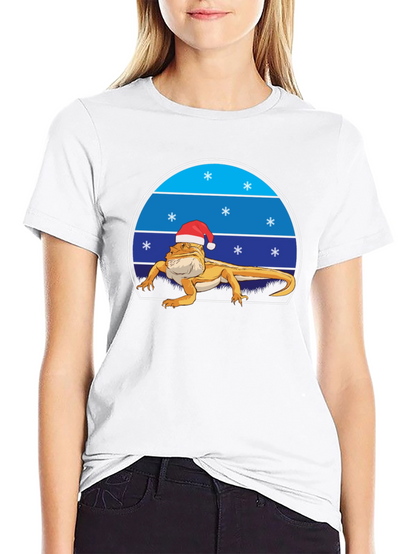 Festive Bearded Dragon Christmas T-Shirt