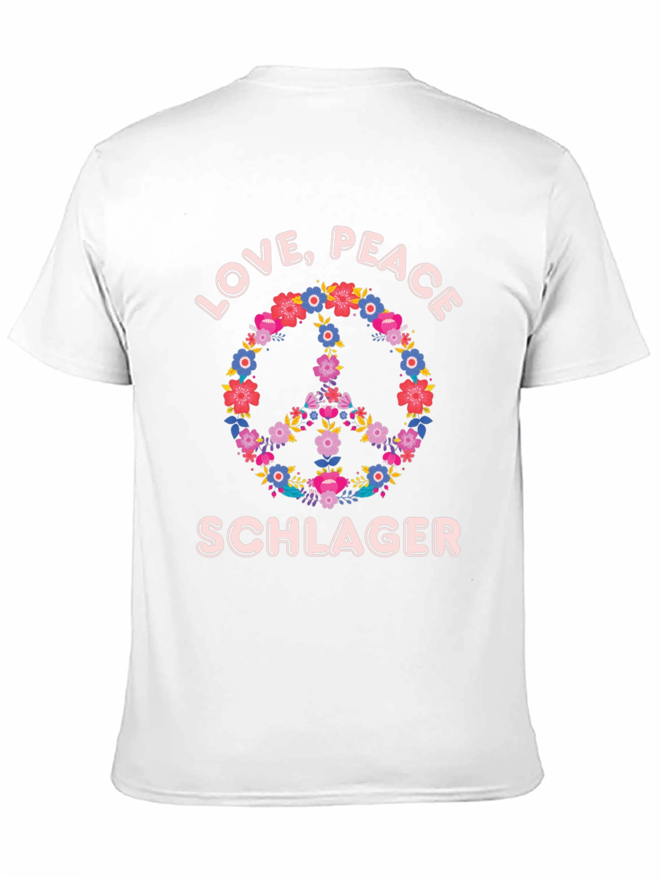 Love Peace Schlager Floral T-Shirt