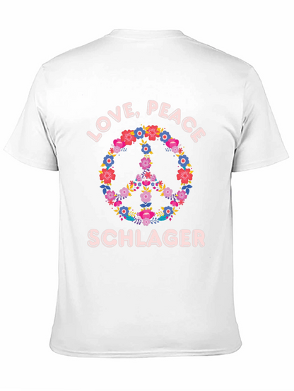 Love Peace Schlager Floral T-Shirt