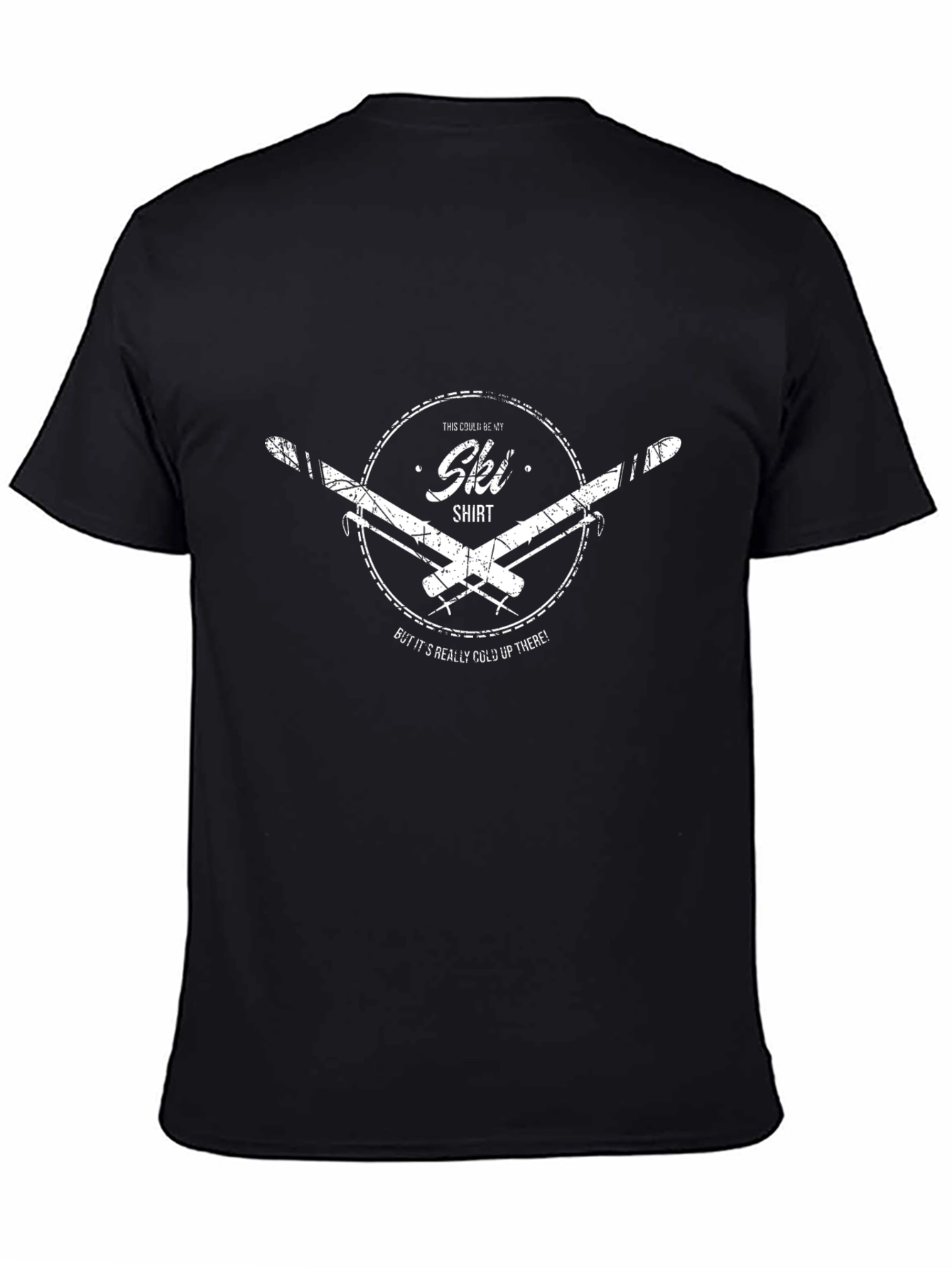 Cool Ski Shirt - Black Cotton Tee