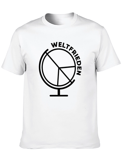 Weltfrieden Globe Black T-Shirt