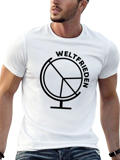 Weltfrieden Globe Black T-Shirt