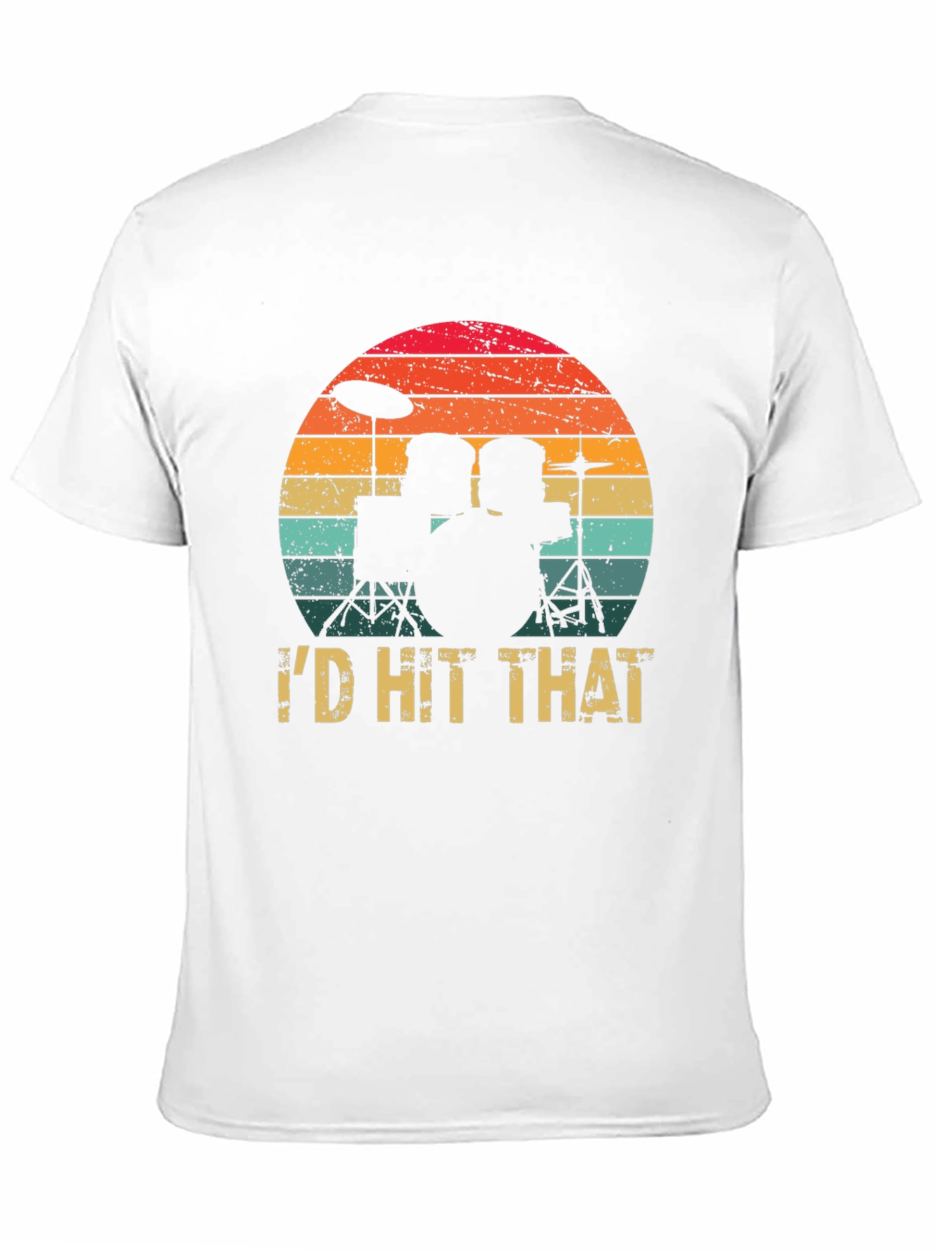 Id Hit That Drum Set Graphic Tee Shirt