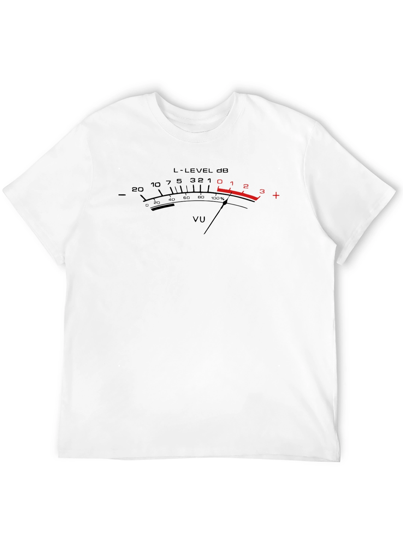 VU Meter Graphic T-Shirt - Audio Engineer Tee
