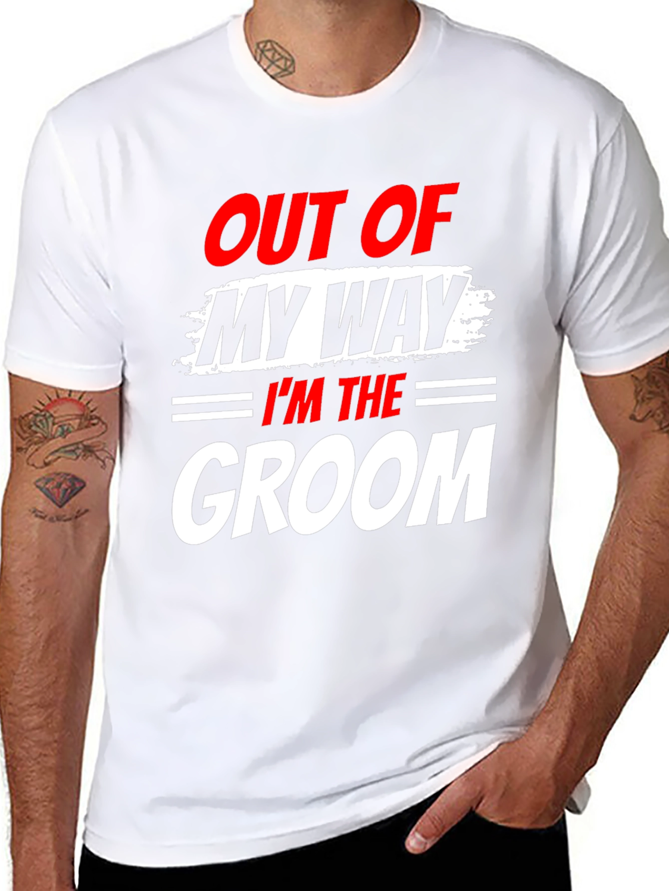 Groom T-Shirt - Out of My Way Wedding Tee