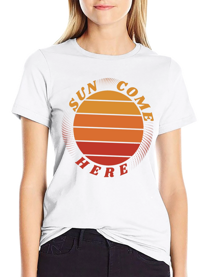 Sun Come Here Graphic Tee - Retro Summer Vibes
