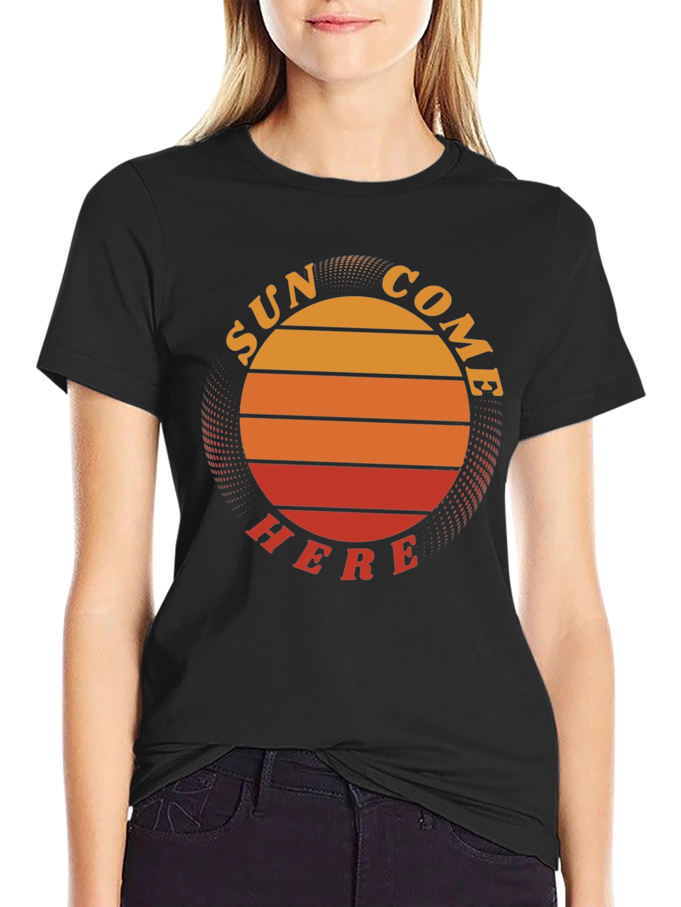 Sun Come Here Graphic Tee - Retro Summer Vibes