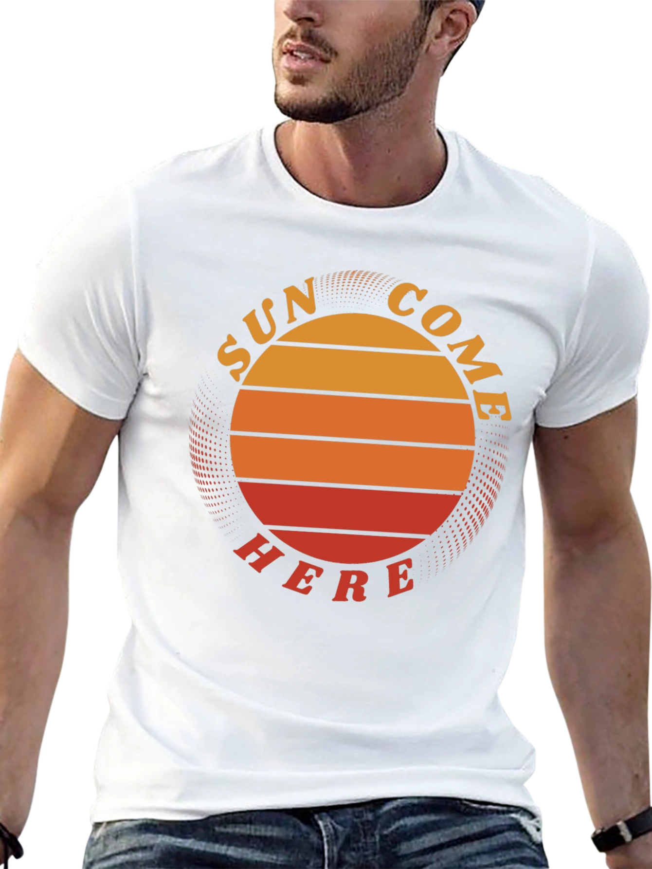 Sun Come Here Graphic Tee - Retro Summer Vibes