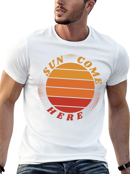 Sun Come Here Graphic Tee - Retro Summer Vibes
