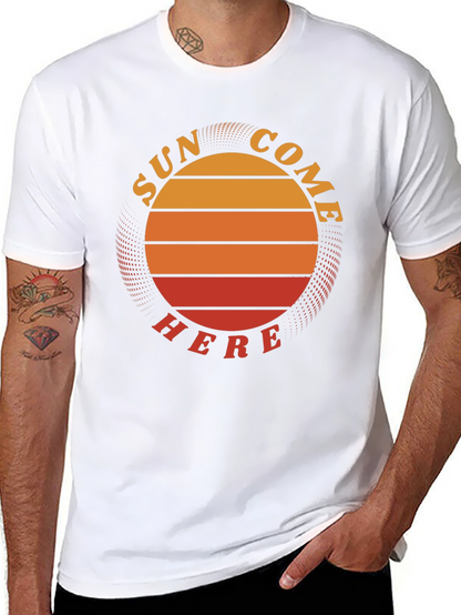 Sun Come Here Graphic Tee - Retro Summer Vibes