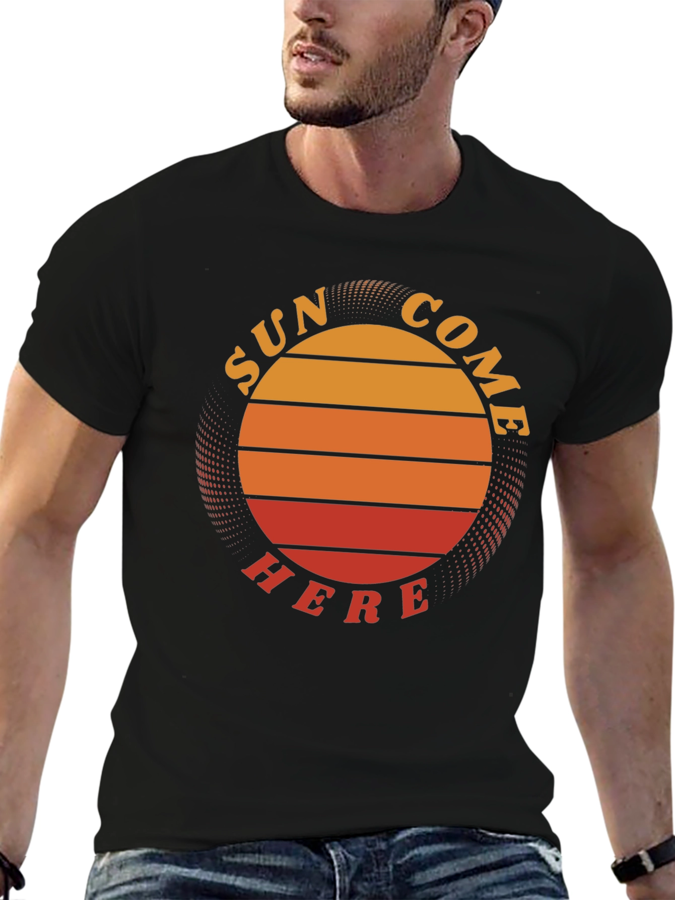 Sun Come Here Graphic Tee - Retro Summer Vibes