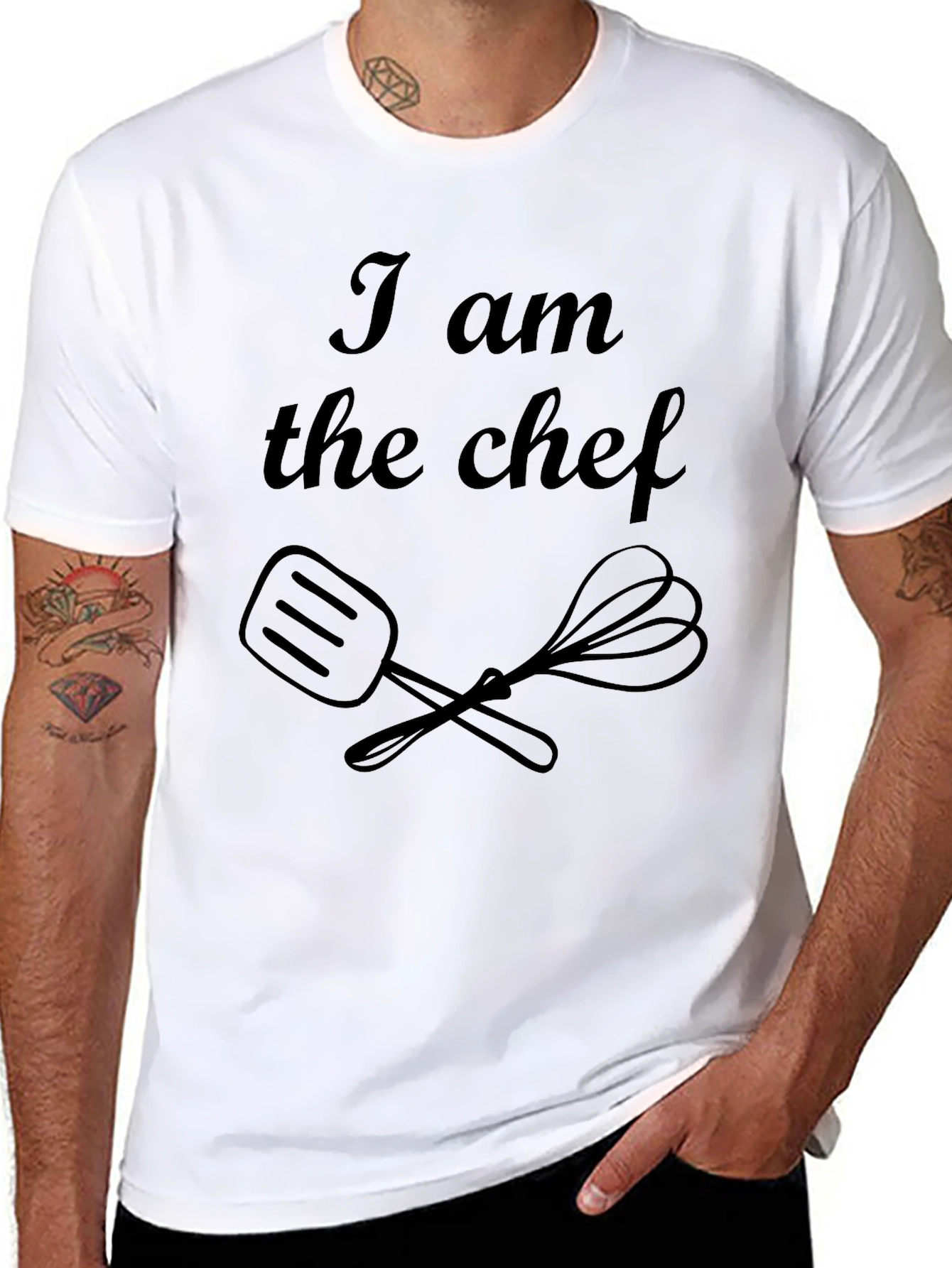 I Am The Chef Black T-Shirt