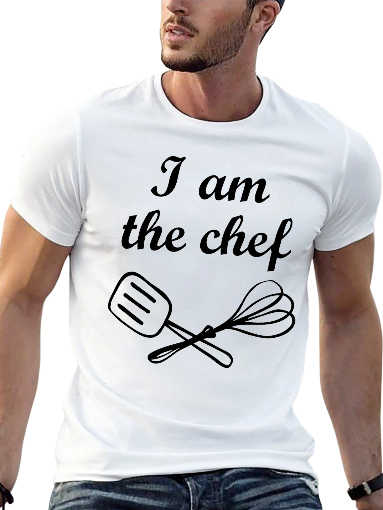 I Am The Chef Black T-Shirt