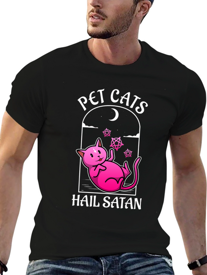 Pet Cats Hail Satan T-Shirt