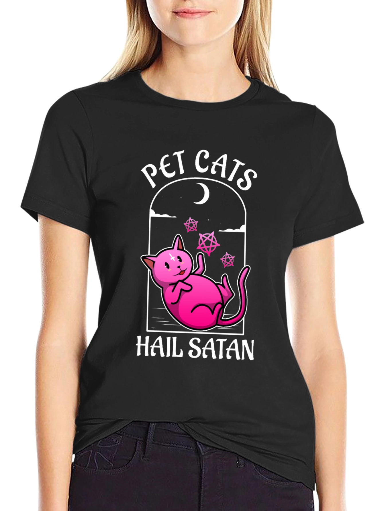 Pet Cats Hail Satan T-Shirt