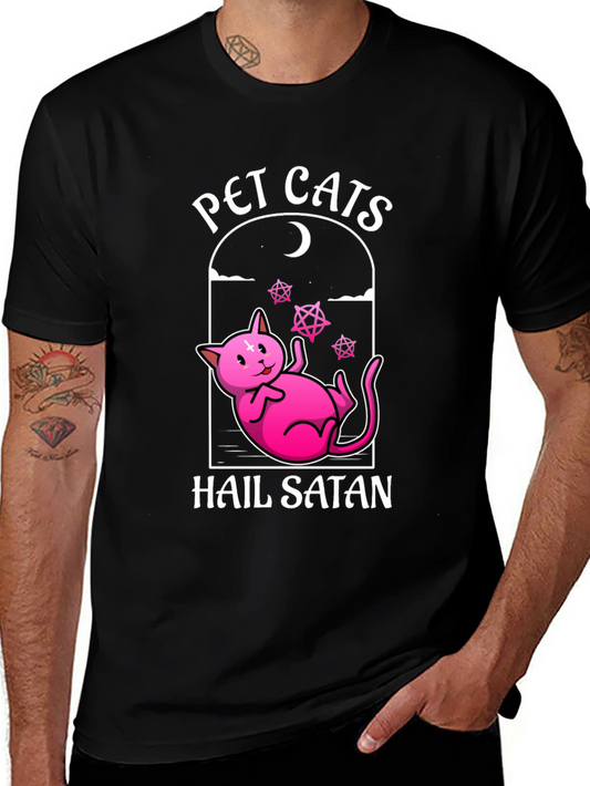 Pet Cats Hail Satan T-Shirt