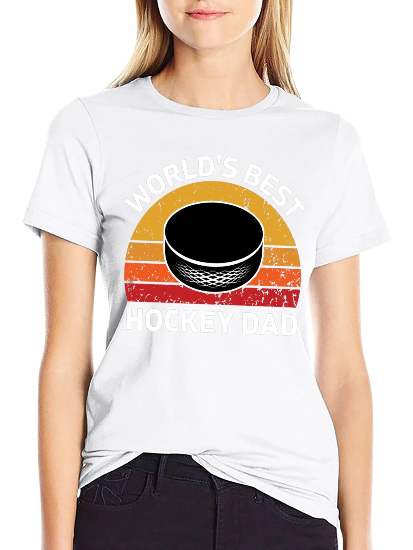 Worlds Best Hockey Dad T-Shirt