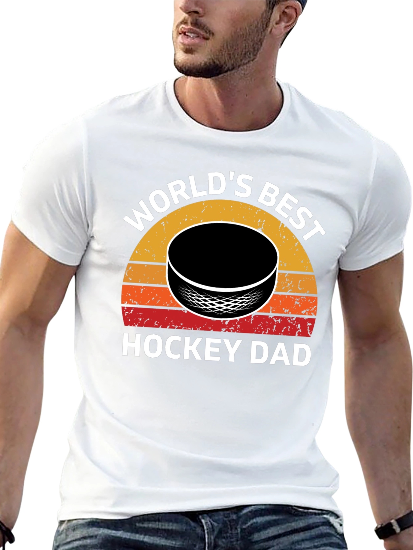 Worlds Best Hockey Dad T-Shirt